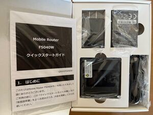 新品 富士ソフト +F FS040W モバイルWi-Fiルーター SIMフリー