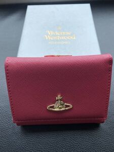 Vivienne Westwood ヴィヴィアンウエストウッド 三つ折り財布 ピンク 新品 13VV106