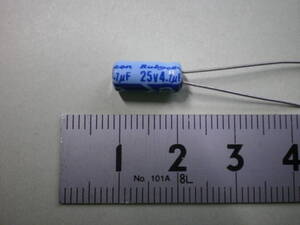 電解コンデンサー 4.7μF 25V 10個セット Rubycon 未使用品 長期保存品 【複数セット有】