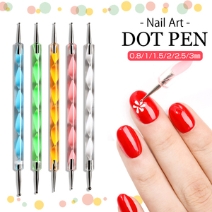  nails brush dot pen dot stick gel nails nail art nails tool nails supplies 5 pcs set 0.8mm 1mm 1.5mm 2mm 2.5mm 3mm