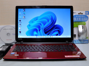 ☆超高速・新品SSD256GB搭載・整備済・Win11☆T45/NR D-Core 2957U/8GB/DVDマルチドライブ/Webカメラ/HDMI/Office/新品ワイヤレスマウス