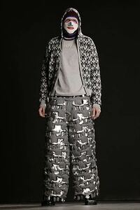 AW03 aestheticterrorists by walter ウォルター柄 ジップアップパーカー w&lt walter van beirendonck