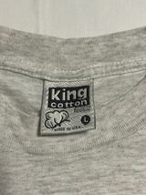 USA製 KING COTTON キングコットン　Tシャツ 霜降りグレー　サイズ　L アメリカ　アメカジ_画像3