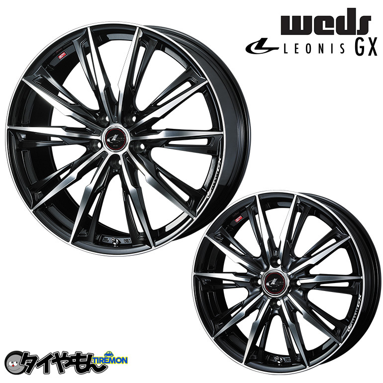 リーフ ホイール単品 4本セット 18インチ 5穴車用 クロノス CH-110