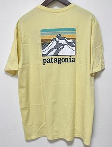 パタゴニア Tシャツ XSサイズ ラインロゴリッジポケットレスポンシビリティー PATAGONIA 38511 メンズ ISLY イエロー系