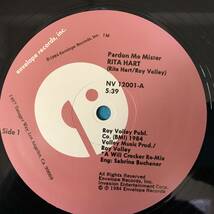 12”●Rita Hart / Pardon Me Mister USオリジナル盤NV12001 Larry Levanプレイ 西海岸マイナー・ディスコ ガラージ・クラシック_画像3