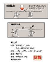 法人様限定商品 送料無料地域限定 スノコ 抗菌タイプ W1800×D600 抗菌スノコ 硬質塩化ビニール製 抗菌加工 新品_画像4