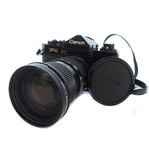 キャノン CANON F-1 MF カメラ 前期型 ボディ 本体 CANON ズームレンズ FD 35-105mm 1:3.5 他 セット 簡易動作確認済 ■