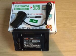 ○中古 SAMSUNG V-NAND SSD 860 Evo 500GB(データ転送ケーブル付き)