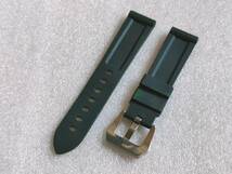 【新品】ラバー腕時計ベルト 防水20mm 迷彩緑_画像3