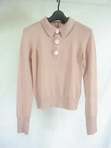 ## Louis Vuitton * cashmere 100% pink sweater S##