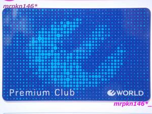 ミニレター送料63円～☆新品・未登録品 TAKEO KIKUCHI WORLD Premium Club ワールドプレミアムクラブ ポイントカード☆