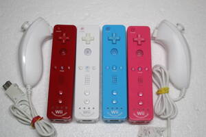 Wiiリモコンまとめて6個セット 管理番号A1 リモコンプラス/ヌンチャクセット 任天堂純正/動作品