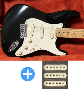 【特典付き！】Fender USA Eric Clapton Signature Blackie ＋ Vintage NoiselessPU SET　エリッククラプトン　シグネイチャーモデル