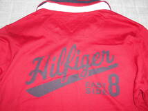 【特別価格】★TOMMY HILFIGER no.2219212 フルデコワッペン＆プリント 2重襟ラガーシャツ★濃赤sizeM★_画像9