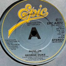 ◆ George Duke - Shine On ◆7inch UK盤Promo　サーファー系ディスコ定番ヒット!_画像1