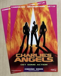 『チャーリーズ・エンジェル』ポストカード2枚セット/キャメロン・ディアス、ドリュー・バリモア、ルーシー・リュー