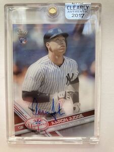 激レア アーロン・ジャッジ ルーキー直筆サインカード 2017 TOPPS CLEARLY AUTHENTIC Autographs Aaron Judge rookie card 直書き Yankees