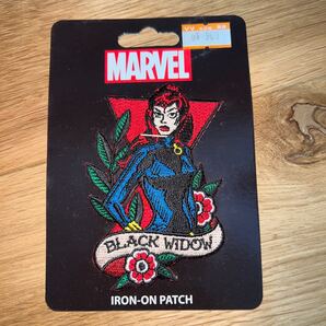 マーベル marvel 刺繍ワッペン ブラックウィドー black widow iron on patch
