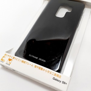 Galaxy ギャラクシー S9+ EX-FRAME ハイブリッドカバー スマホケース ブラック 新品