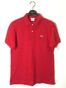 Euro 企画 アメリカ流通モデル LACOSTE Polo Shirts ラコステ 5191L 鹿の子 ポロシャツ 3 赤 フレンチラコステ フレラコ フララコ