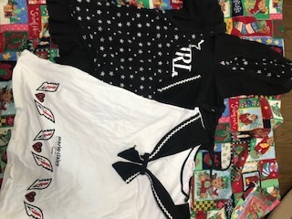 マリクレール☆半袖Tシャツ☆140☆黒半袖Tシャツ☆2点セット☆USED よごれあり