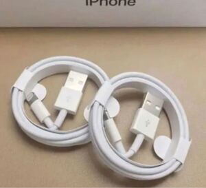 iPhone ライトニングケーブル USB 1m 携帯 充電器 ケーブル 2本
