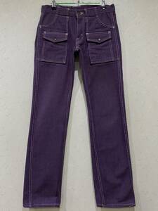 *JOE McCOY Joe mccoy 959-13 Denim pants purple 28 BJBB.H