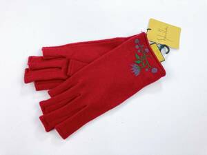  prompt decision * Sybilla Sybilla anti-bacterial deodorization finger cut . gloves embroidery NT6-34 new goods 