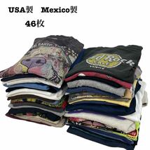 ◎USA メキシコ　HardRockCAFE、アニマル、キャラ、無地 半袖Tシャツ 46枚 まとめ売り 古着卸 1円スタート 最落なし _画像1