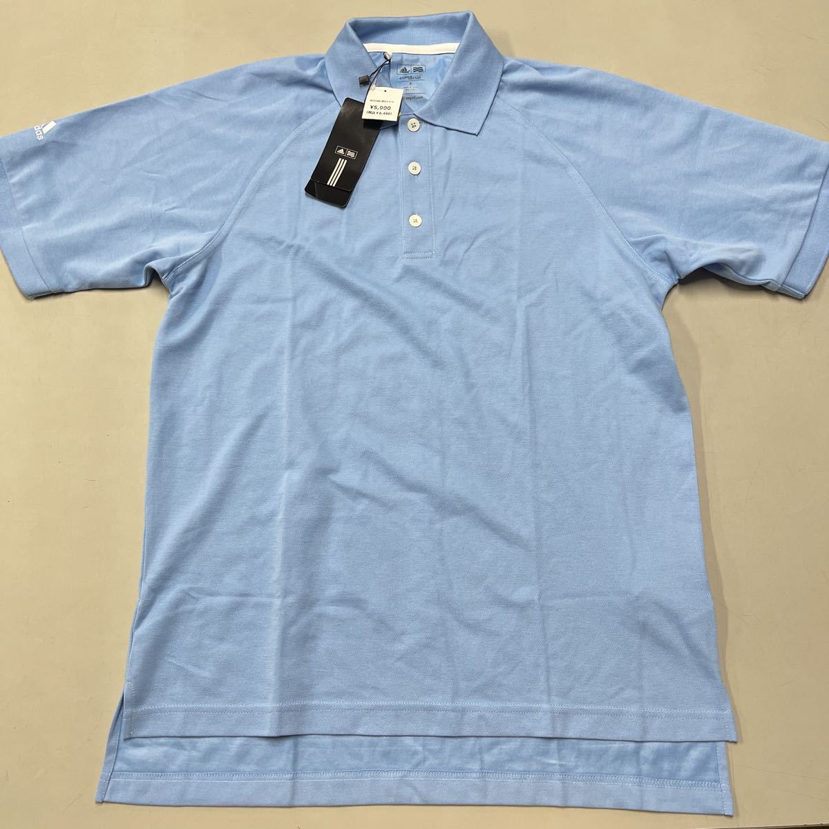adidas golf アディダス ゴルフ ポロシャツ 水色 CLIMALITE