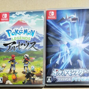 Switch 2本セット ポケモン レジェンズ アルセウス、ポケットモンスター ダイヤモンド