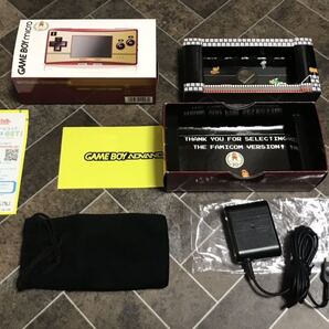任天堂 Nintendo GAME BOY micro ゲームボーイミクロ ファミコンバージョン限定品 付属品のみ美品 注意 本体無し