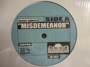 ★ Foster Sylvers ： Misdemeanor 12'' ☆ c/w Ralph MacDonald - Jam On The Groove (( Break Beats ! / 落札5点で送料無料