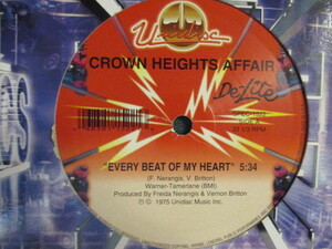 ★ Crown Heights Affair ： Every Beat Of My Heart 12'' ☆ c/w Say A Prayer For Two / I'm Gonna Love You Forever 