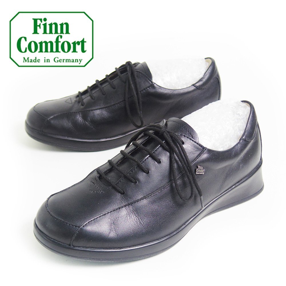 【中古】 Comfort Finn 美品♪ フィンコンフォート レザーシューズ 健康靴 スニーカー