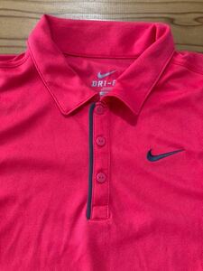 送料込み！NIKE 半袖ポロシャツ ピンク Sサイズ 半袖Tシャツ GOLF ゴルフウェア DLY FIT スポーツTシャツ　165/84A