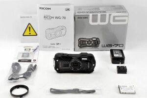 [未使用品] RICOH WG-70 Black Full-scale waterproof digital camera