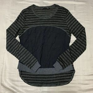 W&B ZARA COLLECTION★USAサイズM★長袖カットソー ★黒 ブラック★▽1-573