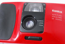 コニカ Konica Top's Auto Flash DX System 35mm フィルムカメラ レッド [美品] #1038589_画像9