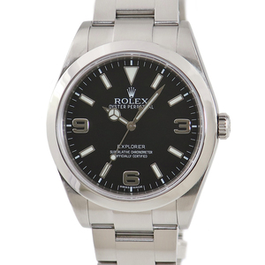 【3年保証】 ロレックス エクスプローラーI 214270 ランダム番 ベンツ針 黒 自動巻き メンズ 腕時計
