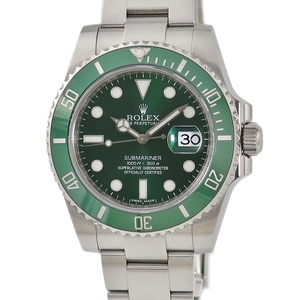 【3年保証】 ロレックス サブマリーナー デイト 116610LV ランダム番 緑 グリーン 自動巻き メンズ 腕時計