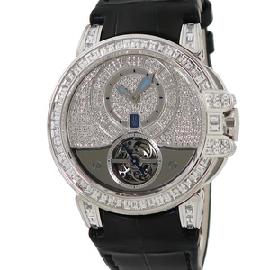 【3年保証】 ハリーウィンストン オーシャン トゥールビヨン 400/MAT44W 限定 バゲットダイヤ 自動巻き メンズ 腕時計