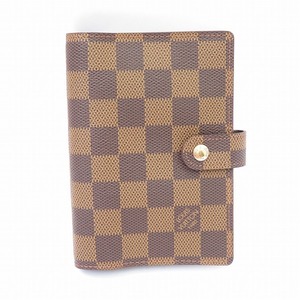 #apze ルイヴィトン LOUISVUITTON 手帳カバー アジェンダPM R20700 茶 ダミエ レディース [574307]