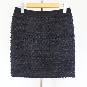 #wnc Adore ADORE skirt 36 black tweed lame lady's [677339]