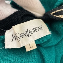 #wnc イヴサンローラン Yves Saint Laurent ニット・セーター L 緑系 ラメ糸 レディース [759960]_画像5