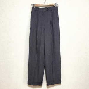 #anc Max Mara Maxmara pants 38 navy blue white lady's [761669]