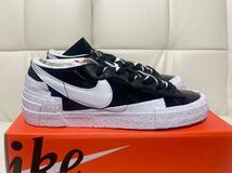 新品 NIKE BLAZER LOW/SACAI Patent Leather 27,5cm_画像1