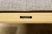 GMFT160○冨士ファニチア / FUJI FURNITURE シェーズロング リビング ソファ ファブリック モデルルーム展示品 オーク材 北欧スタイル_画像4