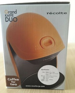 レコルト コーヒーメーカー 新品 オレンジ グランカフェデュオ GKD-1OR 未使用品